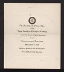 Invitation to Commencement Exercises 1923